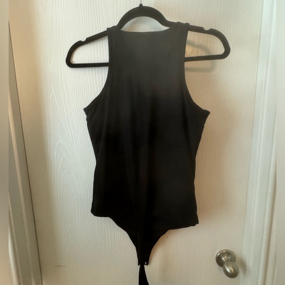 Klassy Network Black Peek A Boo Brami Thong Bodysuit with Built In Cups - Picture 3 of 4